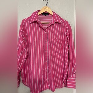 Zara, pink stripe woman shirt